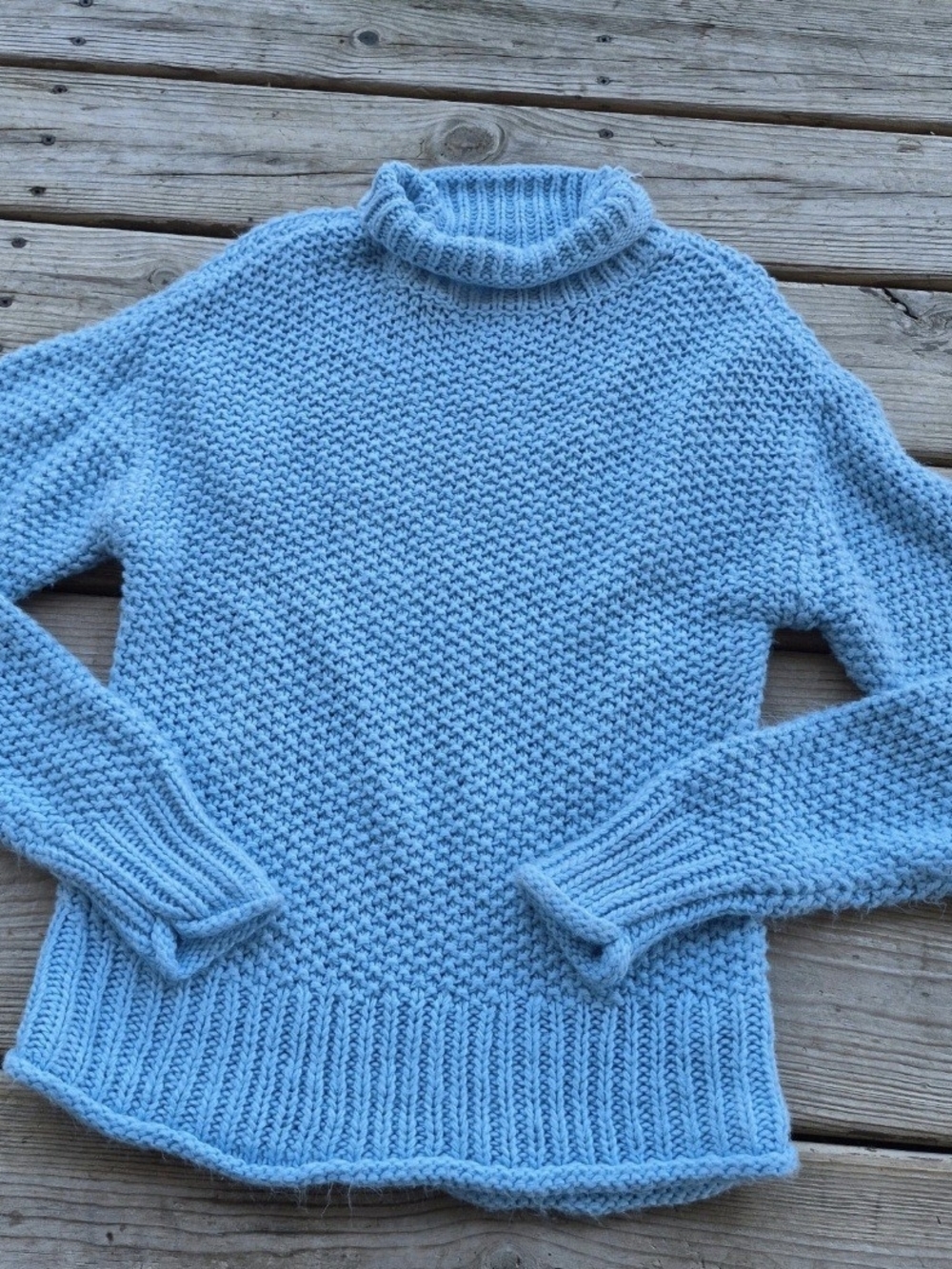 ana Blue Turtleneck Sweater Size XS